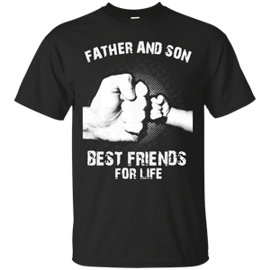 Dad - Father And Son Best Friends For Life T-Shirt - TEEEVER - Black / S- Short Sleeve -TeeEver.com