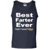 Best Farter, I Mean Father - Father's Day - Funny Tank Top - TEEEVER - Navy / S- Sleeveless -TeeEver.com