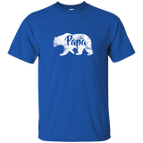 Men's Papa Bear - Awesome Camping Father's - T-Shirt - TEEEVER - Royal / S- Short Sleeve -TeeEver.com