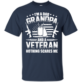 I'm A Dad Grandpa Veteran Father's Day T-Shirt - Navy / Small- T-Shirts -TeeEver.com