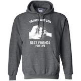 Dad - Father And Son Best Friends For Life Hoodie - TEEEVER - Dark Heather / S- Hoodies -TeeEver.com