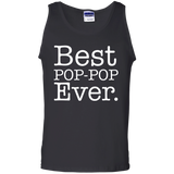 Men's Best POP POP Ever - Funny Grandpa Shirts for Fathers Day Tank Top - TEEEVER - Black / S- T-Shirts -TeeEver.com