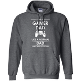 I'm A Gamer Dad Fathers Gift Advanced Warfare Console Gaming Hoodie - TEEEVER - Dark Heather / S- Hoodies -TeeEver.com