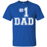 #1 Dad Number One Father's Day Vintage Style T-Shirt - TEEEVER - Royal / S- Short Sleeve -TeeEver.com