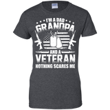 I'm A Dad Grandpa Veteran Father's Day Ladies' T-Shirt - Dark Heather / X-Small- T-Shirts -TeeEver.com