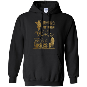 Being Grandpa Viet Nam Veteran Hoodie - TEEEVER - Black / S- Sweatshirts -TeeEver.com