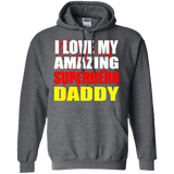 Fathers Day - For Kids I Love My Amazing Superhero Daddy Hoodie - TEEEVER - Dark Heather / S- Sweatshirts -TeeEver.com