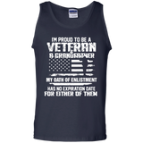 Veteran Proud To Be A Veteran A Grandfather Tank Top - TEEEVER - Navy / S- T-Shirts -TeeEver.com