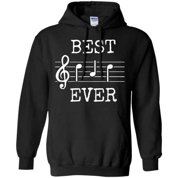 Best Dad Ever Music - Cute Funny Saying Fathers Day Gift Hoodie - TEEEVER - Black / S- Sweatshirts -TeeEver.com