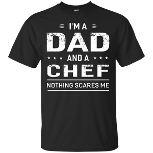 I'm A Dad And Chef - For Men Father Funny Gift T-Shirt - TEEEVER - Black / S- Short Sleeve -TeeEver.com