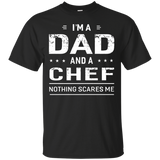 I'm A Dad And Chef - For Men Father Funny Gift T-Shirt - TEEEVER - Black / S- Short Sleeve -TeeEver.com