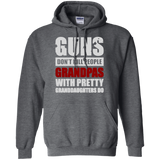 Guns Don't Kill Grandpas With Pretty Granddaughters Do Fathers Day Gift Hoodie - TEEEVER - Dark Heather / S- Hoodies -TeeEver.com