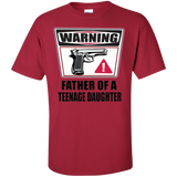 Father Of a Teenage Daughter T-Shirt - Cardinal / S- Short Sleeve -TeeEver.com