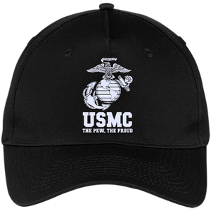 THE FEW THE PROUD THE MARINES - usmc marine - Five Panel Twill Cap - Black / One Size- Hats -TeeEver.com