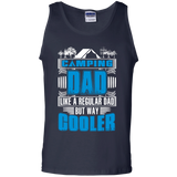 Cooler Camping Dad. Funny - Daddy Tank Top - TEEEVER - Navy / S- Sleeveless -TeeEver.com
