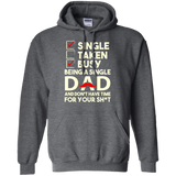 Being a Single Dad Hoodie -TEEEVER - Dark Heather / S- Hoodies -TeeEver.com