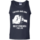 Dad - Father And Son Best Friends For Life Tank Top - TEEEVER - Navy / S- Sleeveless -TeeEver.com