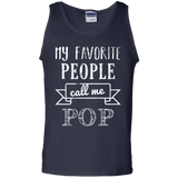 Mens My Favorite People Call Me Pop - Father's Day Tank Top - TEEEVER - Navy / S- T-Shirts -TeeEver.com