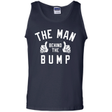Men's The Man Behind The Bump Men's - New Father Pregnancy - Tank Top - TEEEVER - Navy / S- Sleeveless -TeeEver.com