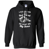 I Asked God For A Best Friend He Sent Me My Son Dad Hoodie - TEEEVER - Black / S- Sweatshirts -TeeEver.com