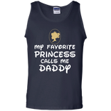 My Favorite Princess Calls Me Daddy Tank Top - TEEEVER - Navy / S- Sleeveless -TeeEver.com