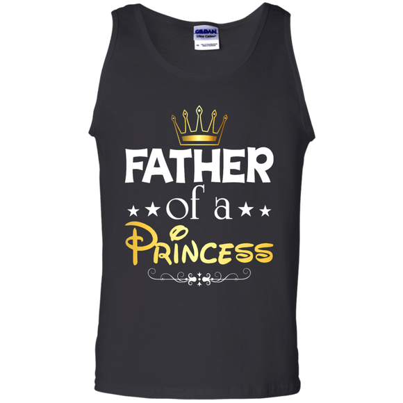 Daughter of A King Father of A Princess Matching Tank Top - TEEEVER - Black / S- T-Shirts -TeeEver.com