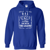 DAD The Man The Myth The Legend Hoodie - TEEEVER - Royal / S- Sweatshirts -TeeEver.com