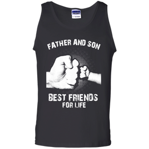 Dad - Father And Son Best Friends For Life Tank Top - TEEEVER - Black / S- Sleeveless -TeeEver.com