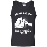 Dad - Father And Son Best Friends For Life Tank Top - TEEEVER - Black / S- Sleeveless -TeeEver.com