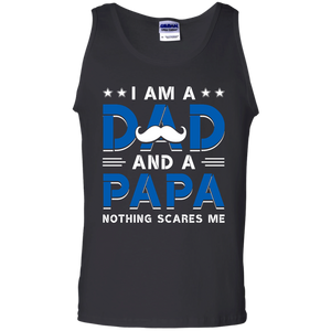 A Dad and A Papa. Funny Family - Daddy Fathers Day Gift Tank Top - TEEEVER - Black / S- Sleeveless -TeeEver.com