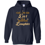 Proud Dad Of A Smartass Daughter - An Awesome Father Hoodie - TEEEVER - Navy / S- Hoodies -TeeEver.com