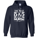 Men's The Best Kind Of Dad Raises A Nurse Father's Day Gift Hoodie - TEEEVER - Navy / S- Hoodies -TeeEver.com