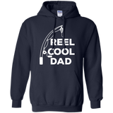 Mens Reel Cool Dad - Fishing Daddy Father's Day Gift - LS, Hoodie, Sweatshirt - TEEEVER - G185 Gildan Pullover Hoodie 8 oz. / Navy / S- Apparel -TeeEver.com