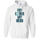 My father, my hero - Hoodie - TEEEVER - White / S- Hoodies -TeeEver.com