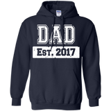 Men's First Time Dad 2017 Fathers Day Hoodie - TEEEVER - Navy / S- Hoodies -TeeEver.com