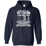 Veteran Proud To Be A Veteran A Grandfather Hoodie - TEEEVER - Navy / S- Sweatshirts -TeeEver.com