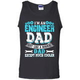 Funny - For Cool Engineer Dad Tank Top - TEEEVER - Black / S- Sleeveless -TeeEver.com