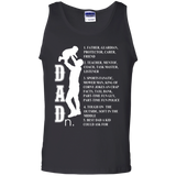 Father's Day Gift For Dad - Dad (noun) - All about Dad Tank Top - TEEEVER - Black / S- Sleeveless -TeeEver.com