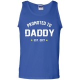 Men's Promoted To Daddy - Gift For New Dad Est 2017 Tank Top - TEEEVER - Royal / S- Sleeveless -TeeEver.com