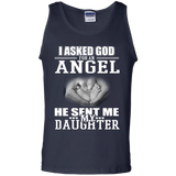 Funny - Fathers Day Gifts From Daughter  Angel Tank Top - TEEEVER - Navy / S- Sleeveless -TeeEver.com