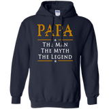 Papa the man myth legend father's day - son gift Hoodie - TEEEVER - Navy / S- Sweatshirts -TeeEver.com