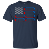 Dad American Flag Golf - July 4th Father's Day Gift - Men/women T-shirt - TEEEVER - G200 Gildan Ultra Cotton T-Shirt / Navy / S- Apparel -TeeEver.com