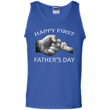 Happy first - Father's Day Tank Top - TEEEVER - Royal / S- Sleeveless -TeeEver.com