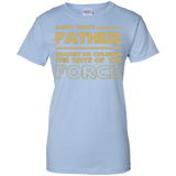 Men's-Best-Tee-For-Star-Dad.-Father's-Day-Gift-For-Awesome-D Ladies Custom 100% Cotton T-Shirt - Light Blue / XS- Short Sleeve -TeeEver.com