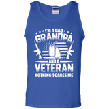 I'm A Dad Grandpa Veteran Father's Day Tank Top - Royal / Small- T-Shirts -TeeEver.com