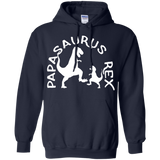 Mens Mens Papasaurus Rex Daddy Saurus Hoodie - TEEEVER - Navy / S- Sweatshirts -TeeEver.com