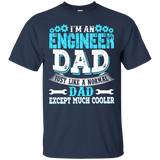 Funny - For Cool Engineer Dad T-Shirt - TEEEVER - Navy / S- Short Sleeve -TeeEver.com