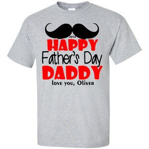 Happy Father's day Custom Ultra Cotton T-Shirt - Sport Grey / S- Short Sleeve -TeeEver.com