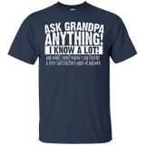 Men's Ask Grandpa Anything - Funny Gift for Father's Day T-Shirt - TEEEVER - Navy / S- T-Shirts -TeeEver.com