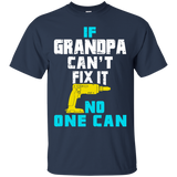 Village Mens If Grandpa Can't Fix It no-one can T-Shirt - TEEEVER - Navy / S- Short Sleeve -TeeEver.com